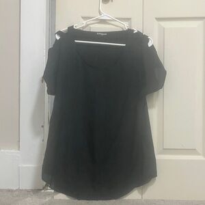 Express Women's Elegant Black Blouse